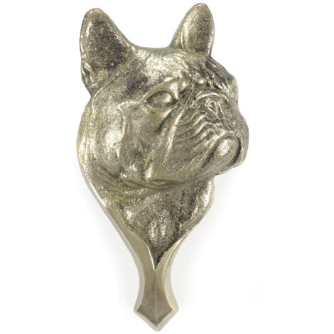 Französische Bulldogge – Türklopfer mit Hundekopf, Türklopfer aus Messing, Retro-Türdekoration von Art-Dog (1/5)