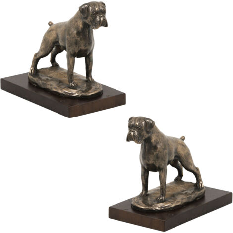 Boxer, Boxer III - eine Hundestatuette, eine Figur auf weißem Marmor, eine Trophäe für eine Hundeausstellung von Art-Dog (1/5)