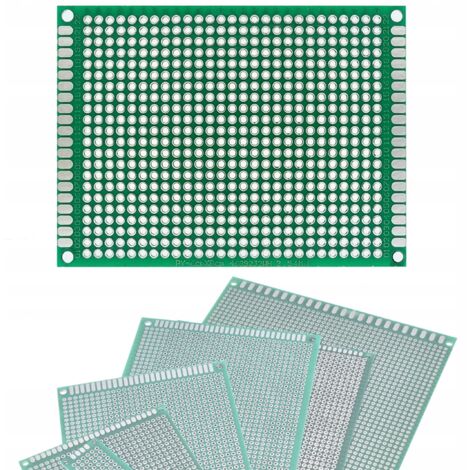 10 Stück Prototyp Leiterplatten, Doppelseitig Verzinnt – Steckbrett Für Elektronik-Projekte, 5x7 Cm, 2,54 Mm Lochabstand