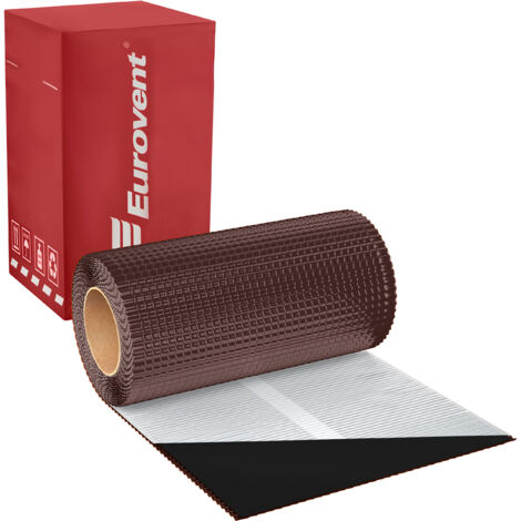 DAPRONA Firstband Alu - 300mm x 5m Rot (RAL 8004) Rollfirst für eine optimale Dachfirst Abdeckung, Super Butylkleber