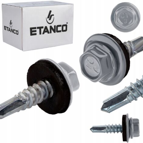 300 Dachschrauben 4,8x28 Mm Verzinkt Mit EPDM-Dichtung - Für Blech & Holz | DIY Baumaterial