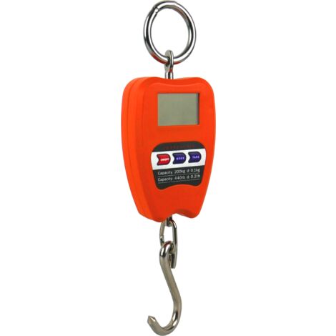 Hängewaage 200 kg Haken, elektronisch, Gepäck, Angeln, klein wagPRO H200