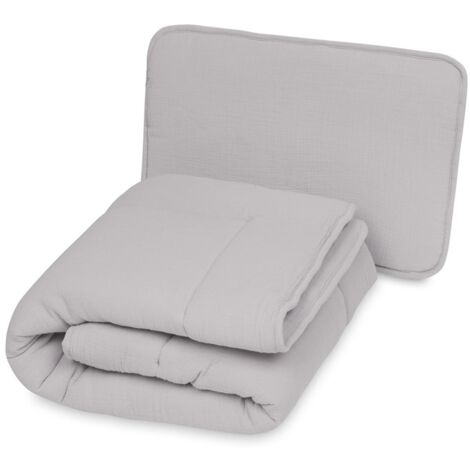 DECKE und KISSEN 135x100+40x60 MUSLIN (1/2)