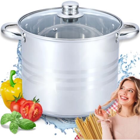 Tempura Fritteuse 3,5 Liter Mit Korb – Edelstahl, Anti-Spritzgriff, Für Induktion/Gas, Fisch, Pommes, Hähnchen