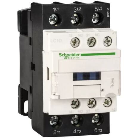 TESYS D - 3-POLIGER SCHÜTZ, AC3 - 38A, PUNKTKONTAKTE. NO+ NC, SPULE 110 V AC 50/60 Hz, SCHRAUBANSCHLÜSSE