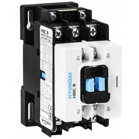 HYUNDAI - HGC SCHÜTZ 12A AC3/440V, 3P + 1NO1NC, 230V 50HZ / 250V 60HZ, AC1-25A, EU AC690V,