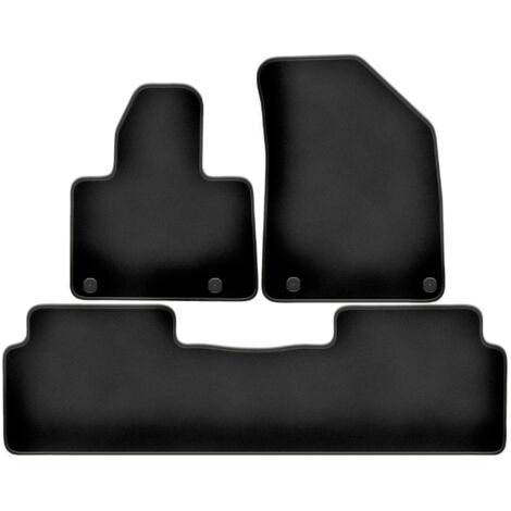 Tappetini per auto in velluto beige, adatti per: Citroen C5 I (2001-2008) berlina, set di tappetini in velluto per auto, 4 pezzi