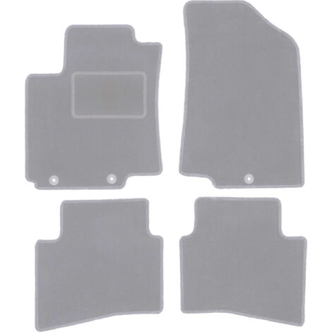 Carmats Tappetini In Moquette Per Kia Rio III (UB) 08.2011-01.2017 - Compatibili Con Fissaggi Originali