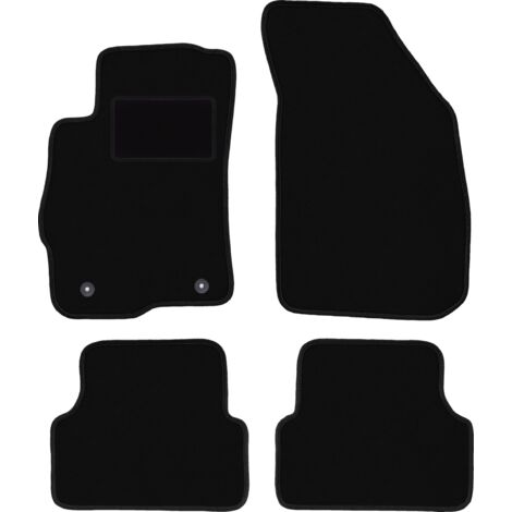 M MOTOS Tappetino per conducente Velours Premium 1 pezzo compatibile con Chevrolet Aveo II T250 2006-2011 - Premium, Matt, Nero Lato conducente - Provate un nuovo comfort di guida con un tappetino
