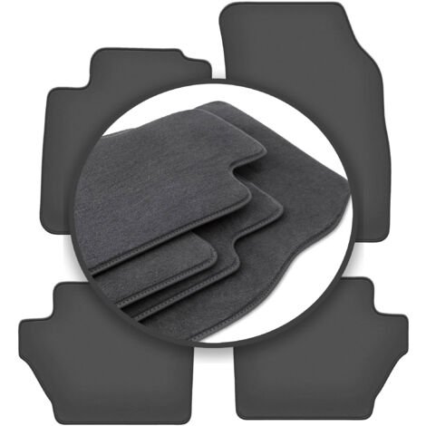 Alfombrillas A Medida 2008-2016 Alfombrillas Mazda 3 Moto-MOLTICO Material Alfombrillas Antideslizante Coche Terciopelo - 4 Piezas U2013 Gris - Para Alfombrillas Alfombrillas Resistentes Humedad Manchas
