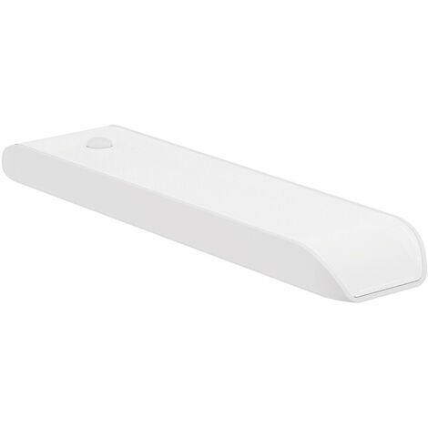 Rechteckige, weiße Unterbauleuchte mit Bewegungsmelder, USB-C-Akku, neutraler Lichtfarbe und 1-W-LED-Energiesparmodus (SEB Eco-Light). (1/5)