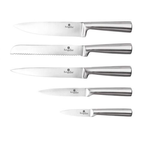 Berlinger Haus 10-teiliges Messerset – Rostfreier Stahl, Bambus-Ständer, Matte Farbe