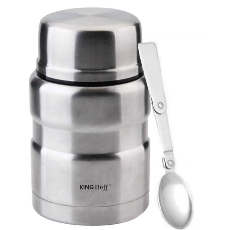 Lunch-Thermoskanne aus Stahl 0,5 l KINGHOFF KH-1457 (1/5)