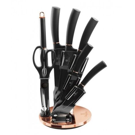 BERLINGER HAUS BH-2421 BLACK ROSE MESSERSET IM STÄNDER (1/4)