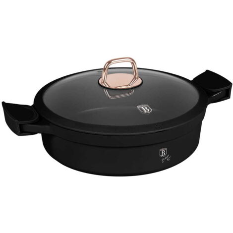 Garnek tytanowy 28cm berlinger haus BH-1455 schwarze Rose (1/3)