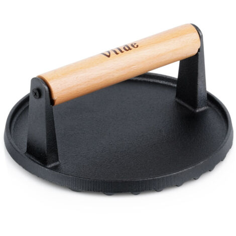 Mallez Burgerpresse Gusseisen 16cm - Grillpresse Für Perfekte Hamburger