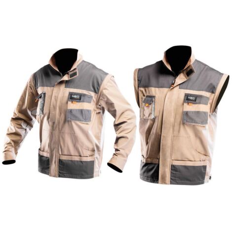 2-in-1 Baumwoll-Arbeits-Sweatshirt, Größe S/48 (1/5)