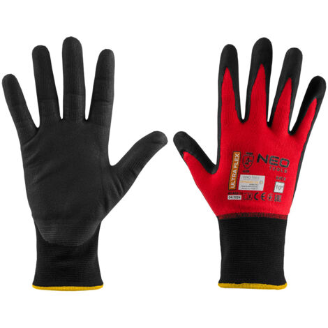 Ultraflex-Arbeitshandschuhe, Nylon-Spandex, Polynitril-(Schaum-)Beschichtung, 4131X, Größe 10 (1/5)