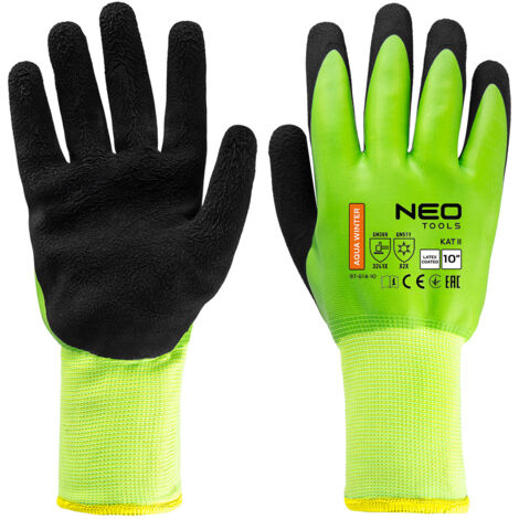 Isolierte Arbeitshandschuhe, latexbeschichtetes Polyester (2 Lagen), 3241X, Größe 10 (1/5)