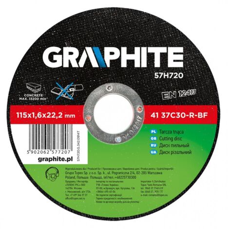 Steintrennscheibe 115 x 1,6 x 22,2 mm, 41 37C30-R-BF (1/2)