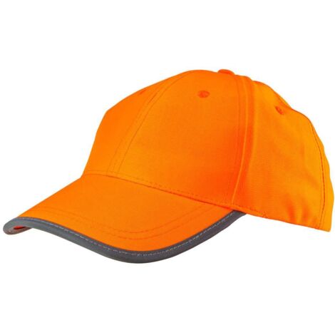 Orangefarbene Arbeitsmütze, schlicht (1/3)