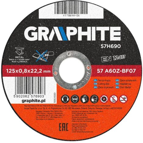 Metalltrennscheibe 125 x 0,8 x 22,2 mm, 57A60Z-BF07 (1/5)