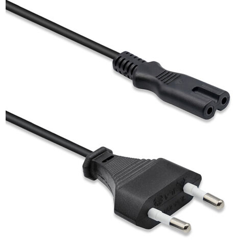 Akyga Power cable 2-pole cloverleaf eight AK-RD-01C 2x0,5mm² CEE 7/16