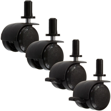 Babybetträder - schwarz 4er Set (1/2)