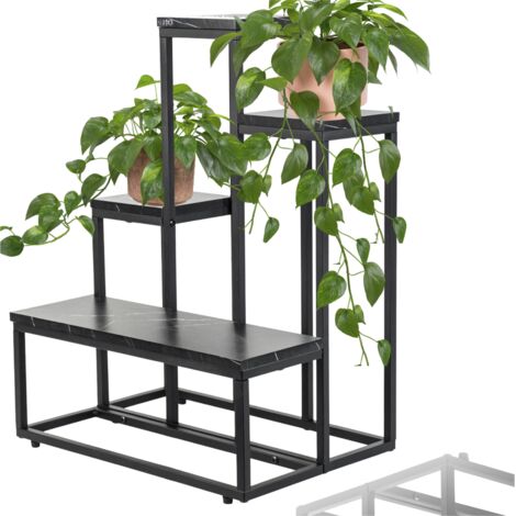 Blumenständer aus Metall, 6-stufig, Metall-Loft-Blumentöpfe, Blumenregal