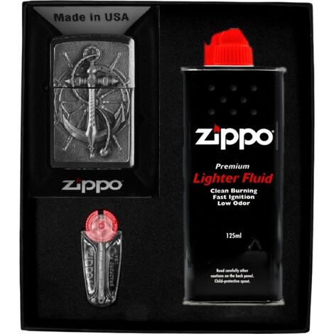 Zippo Feuerzeug Nautisches Emblem Geschenkset Nr. 1