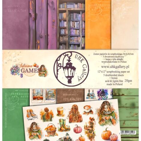 Herbstspiele Scrapbooking-Papierset • UHK Gallery • 30x30 cm (1/5)