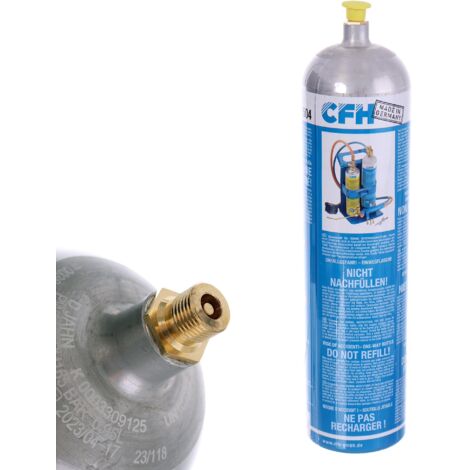 Sauerstoffgasflasche für Löt- und Schweißbrenner, 950 ml, 140 g (1/2)
