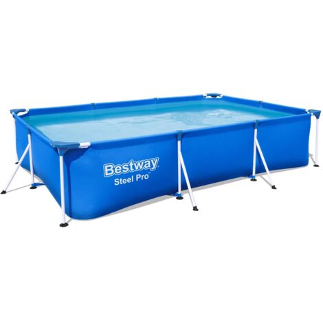 Bestway – Rahmenpool 300x201x66 cm – rechteckig – DuraPlus™-Material – schneller Aufbau ohne Werkzeug – für Gartenpartys (1/10)