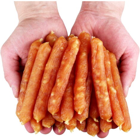Hundeleckerli, Snack, weiche Hühnerwürstchen Woof&Miao 500g