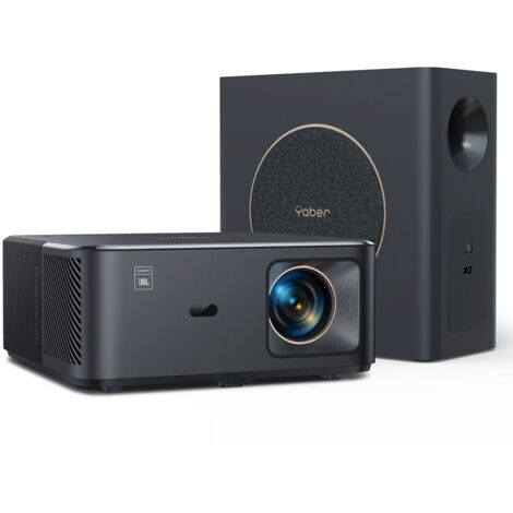 FullHD 1080p LCD-Multimedia-Projektor mit JBL-Lautsprechern und WLAN/Bluetooth-Subwoofer K2s Pro – Schwarz (1/5)