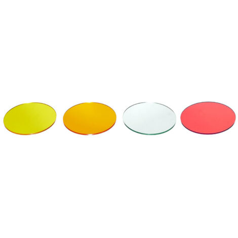 4er Set farbige Glasuntersetzer 10 cm