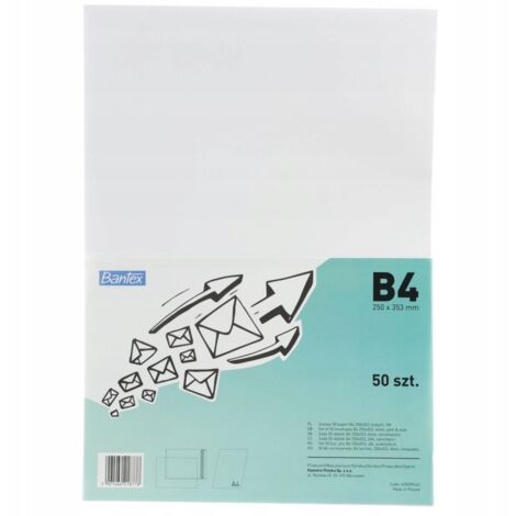 Weiße B4-Folienumschläge, 50 Stück, 400089462 (1/3)