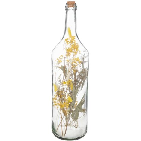 Trockenblumen in der Flasche - Glas - H55 cm - Atmosphera (1/3)