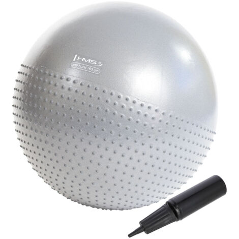 YB03 NEU 65CM HELLGRAU GYMNASTIKBALL HMS