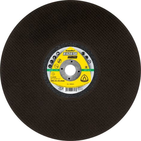 KLINGSPOR METALL-TRENNSCHEIBE 400 mm x 4,0 mm x 25,4 mm A624SX (1/4)