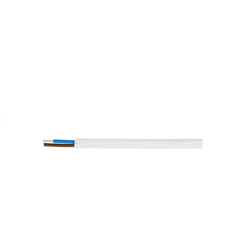 Platte kabel 2X1,5 mm2 zwart, aders: rood, zwart (Rol 100 mtr
