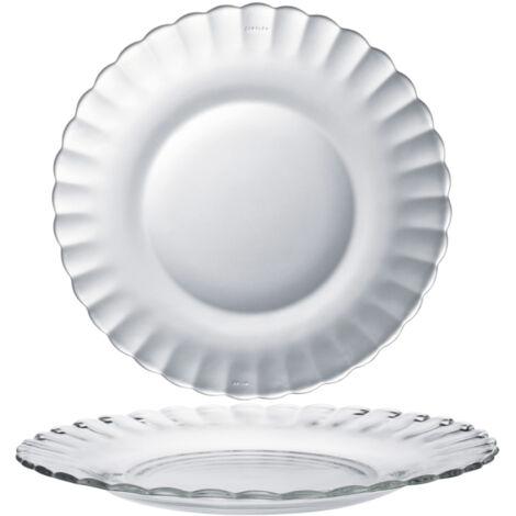 Duralex PICARDIE Dessertteller, transparent, Durchmesser 205 mm – 6er-Set