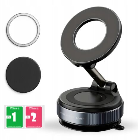 M MONTOLA Magnetische Handyhalterung Fürs Auto - KFZ Halterung SCHWANENHALS 10CM Magnet Universal KFZ Halter Saugnapf Handyhalter Universell