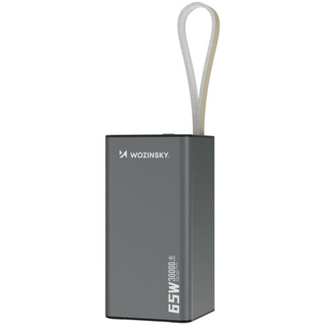 Powerbank K65+ 65W 30000mAh 2x USB-C 1x USB-A 65W - schwarz (1/5)