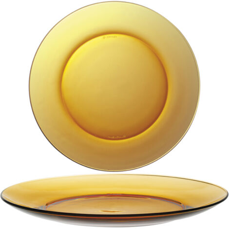 Duralex LYS AMBER orange Dessertteller, Durchmesser 190 mm - 6er-Set