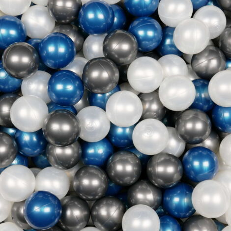 Spielzeugbälle ø7cm 400 Stück Perlmutt, Metallicblau, Metallicgraphit (1/3)