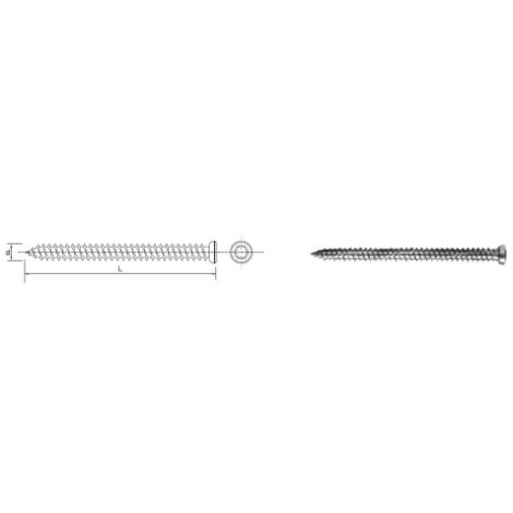 WKRĘT DO RAM OKIENNYCH I DRZWIOWYCH OCYNKOWANY FHD 7.572MM - 100.0 SZT - 526 7.572 (1/2)