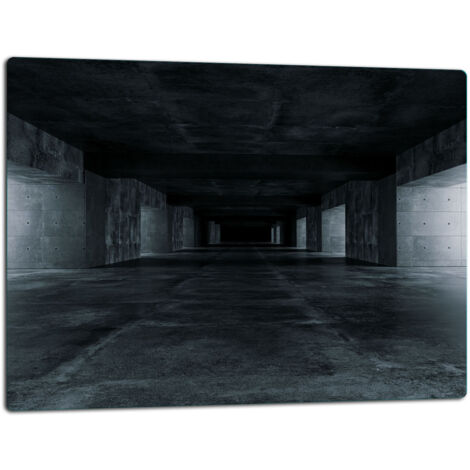 Glasschneidebrett 52x40 Tunnel schwarz (1/5)