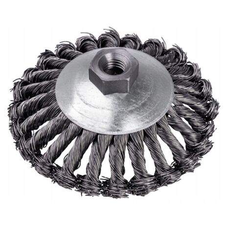 Drahtscheibenbürste 125 mm M14 geflochtener Draht Drahtscheibenbürste 125 mm M14 geflochtener Draht