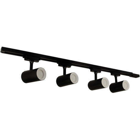 Schienenstrahler 4xGU10 35W schwarz Luster Ideus 04080 (1/2)